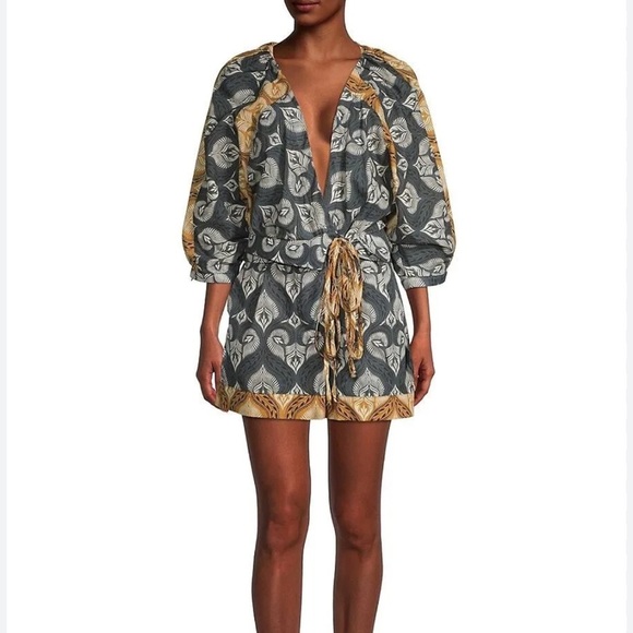 Agua Bendita NWOT Linnea Romper in Dark Sea Size Small - Picture 1 of 12